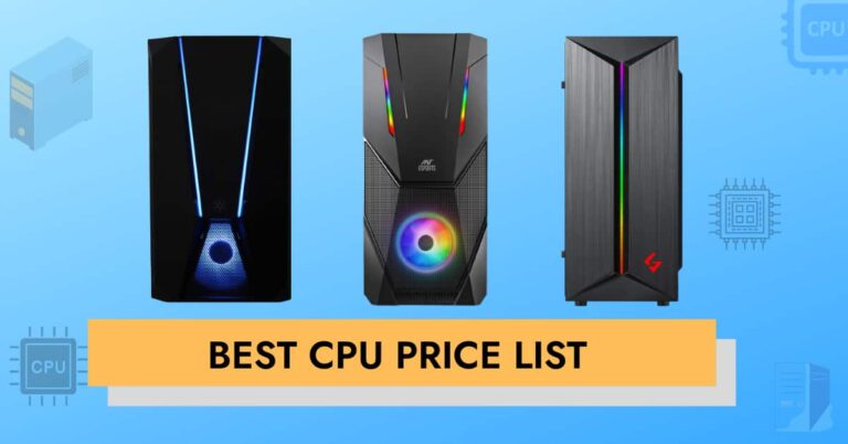 Best CPU price list cover