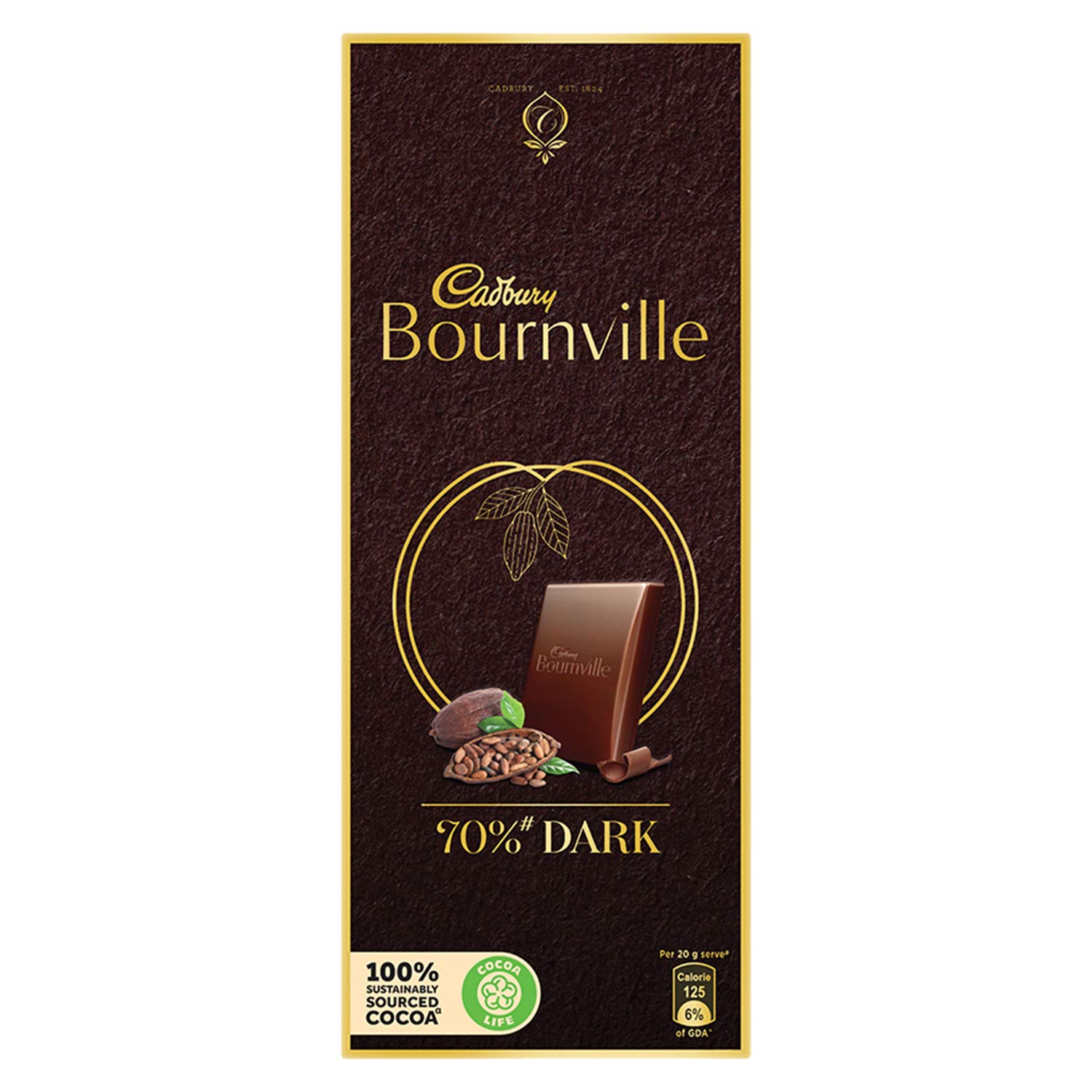 Cadbury Bournville Rich Cocoa 70 Dark Chocolate Bar