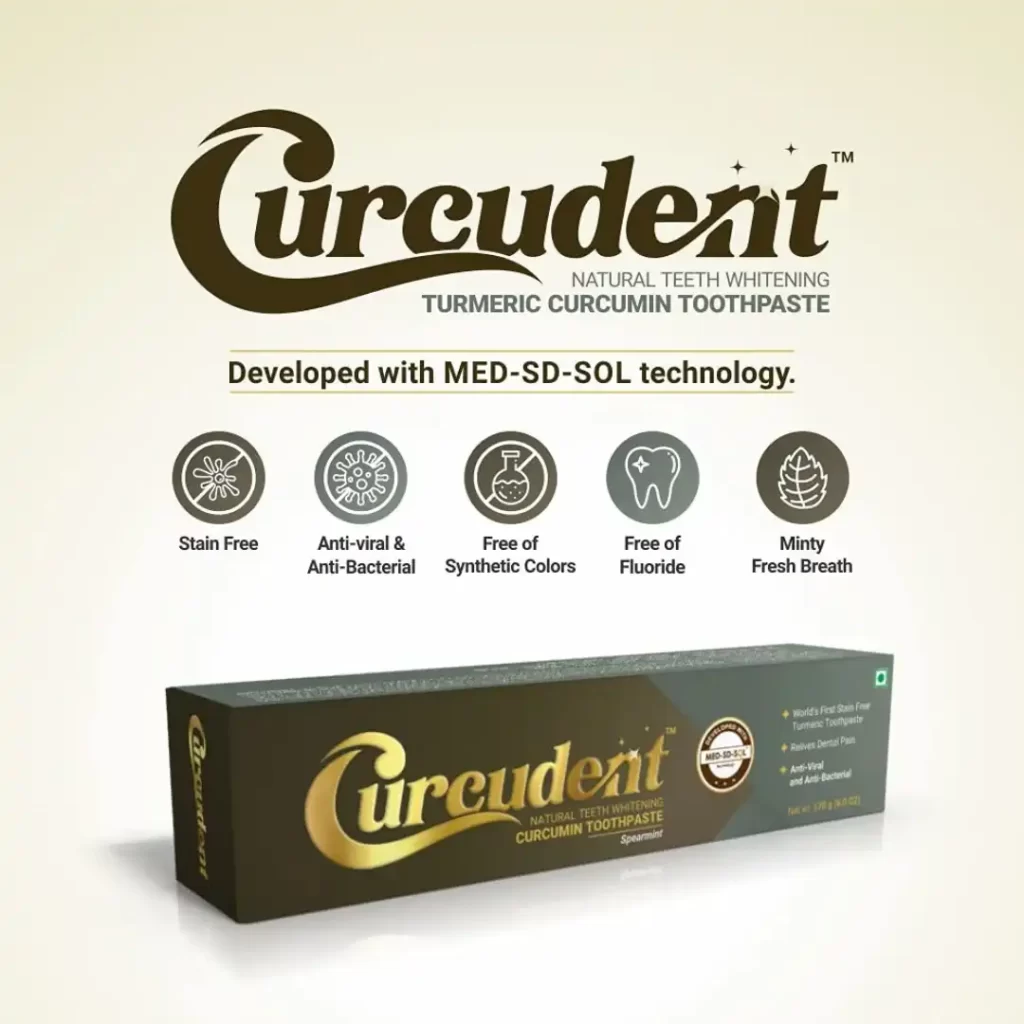 CURCUDENT TOOTHPASTE, TURMERIC TOOTHPASTE